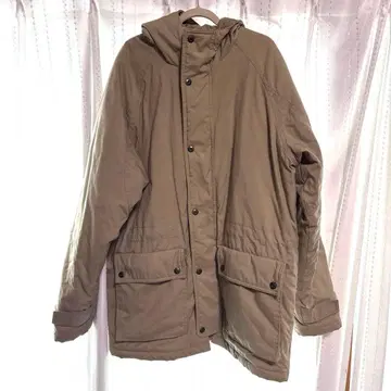 UNIQLO 카키 후드 부착 자켓