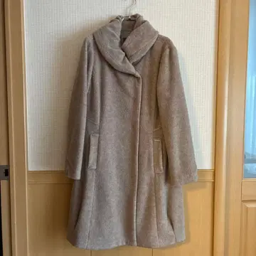 [ 새상품급 ] 세라비 쿼리 QUARee 숄카라 카멜 코트