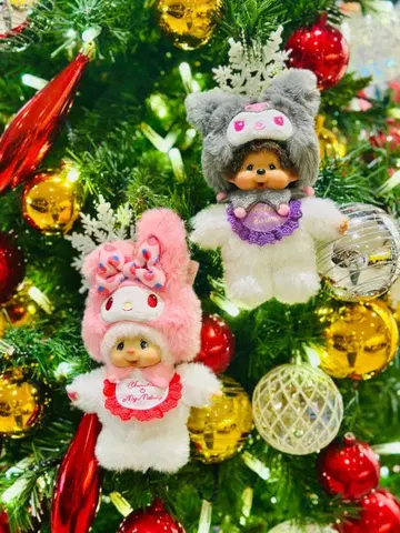 침탄 마이멜로디 & 몬치치 쿠로미 키체인 네고 불가 2체 세트