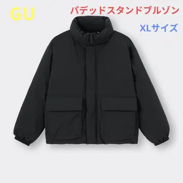 미사용 GU 히트패디드 스탠드 블루종 MEN XL 사이즈