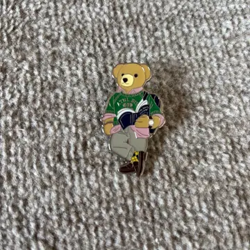 POLO 테디베어 핀 배지