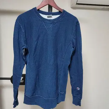 챔피온 리버스 위브 맨투맨 트레이닝복 L 인디고