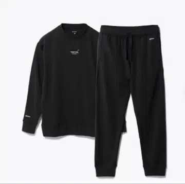 TENTAIL 블랙 맨투맨 세트 토트백 포함