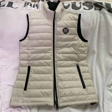 JACK BUNNY 아이보리 퀼팅 다운 베스트