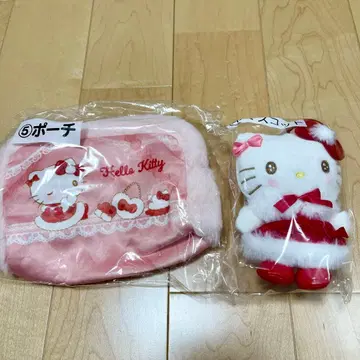 키티 키링 & 파우치