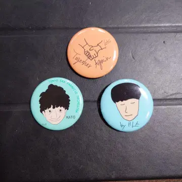 스카파라 카토 타카시 캔 배지 3개 세트