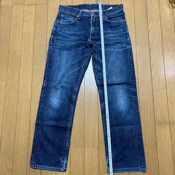 다크 블루 스트레이트 핏 데님