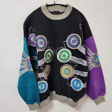 산타페 santafe 컬러풀 자수 스웨트 셔츠