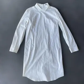 질 샌더 네이비 화이트 셔츠 원피스 긴팔 사이즈 40 미사용