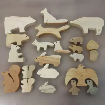 오크 빌리지 숲의 동물 쌓기