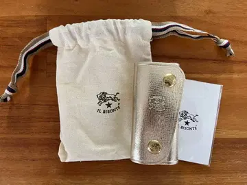 [ 미사용 새상품 ] IL BISONTE 키케이스 골드