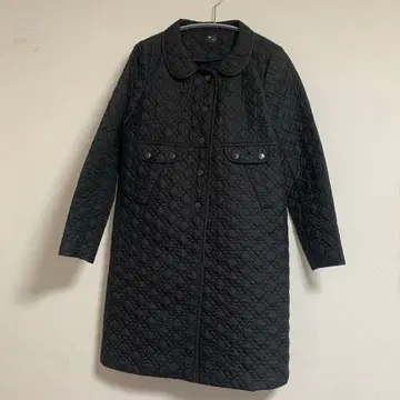 [컨디션 최상] 아냐 힌드마치 퀼팅 코트 블랙 S