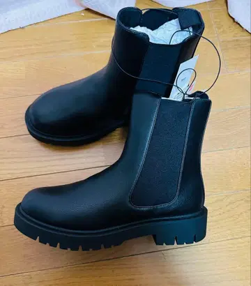 유니클로 사이드 고어 부츠 24.5cm 블랙