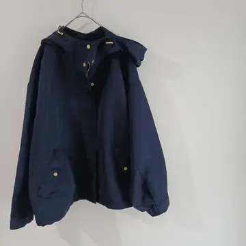 GU 네이비 후드 부착 자켓 XL