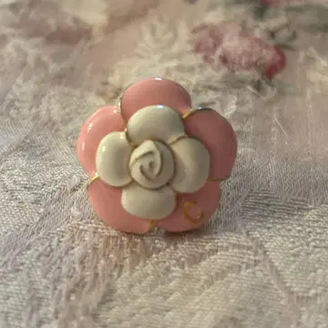 클레이서스 [새상품급] 까멜리아 꽃 핑크&화이트 반지