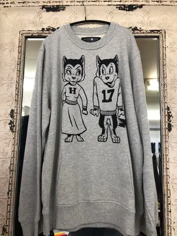 HYDROGEN 그레이 캐릭터 트레이닝복 M