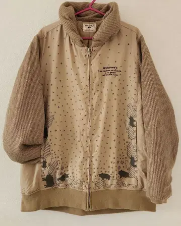 DRUGSTORE'S 블루종 점퍼 베이지 루즈핏