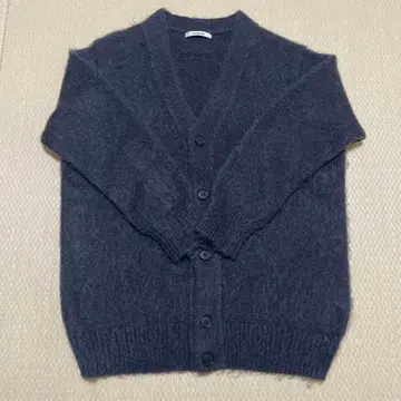 SLOANE 모헤어 샤기 V넥 니트 가디건