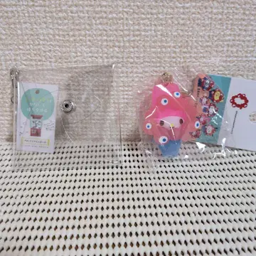 간사이 만박 미야쿠미야쿠 변신 입체 키링 마이멜로디 클리어 타입