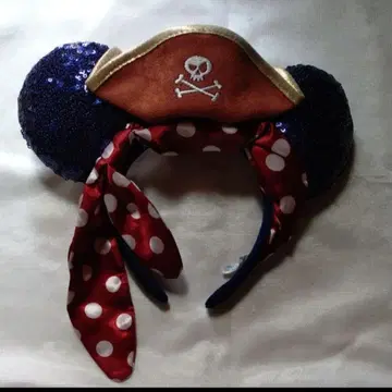 디즈니 파이리츠 미니 마우스 머리띠 스팽글