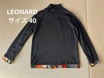 LEONARD 니트 티셔츠 블랙 40