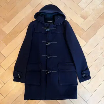 새상품급 영국제 gloverall 글로버올 더플 코트 체크 무늬 S