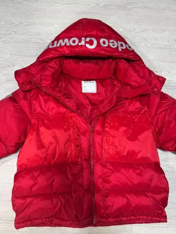 Rodeo Crowns 후드 부착 다운 자켓 레드