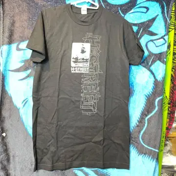 H-STREET 그래픽 T셔츠 블랙 S