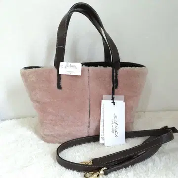 새상품 아니타비랄티 무스탕 토트백 양가죽 가죽 최고급 천연 가죽