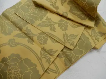 순수 실크 모란 당초 용 후쿠로 오비