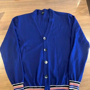 폴 스미스 네이비 V넥 가디건 L