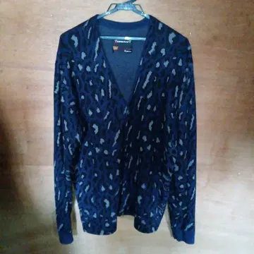 TOWNCRAFT 레오파드 무늬 가디건 L 사이즈