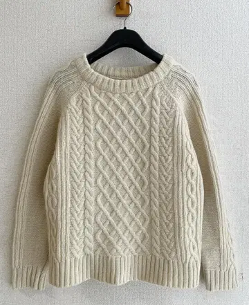 코엔 coen 북 게재 아란 케이블 니트 피셔맨 니트