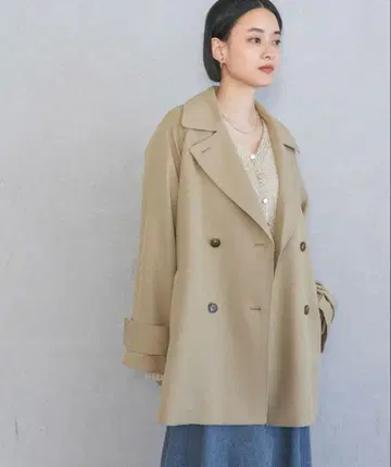 apart by 루즈 자켓 코트 베이지