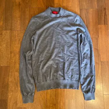 BOSS 그레이 터틀넥 HUGO 스웨터 니트