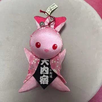 사루보보 오우치주쿠 히다타카야마 복토끼 크레이프 원단 핑크 pink