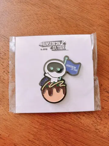 RUN SEOKJIN 투어 굿즈 우트 군 핀 배지 오사카 BTS