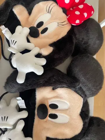 미니 마우스 귀도리 모자