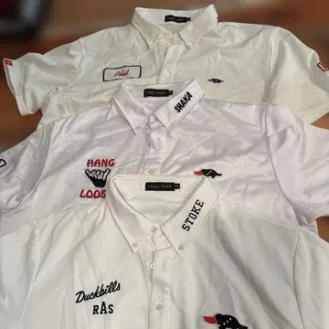 Duckbill Rough & Swell 화이트 셔츠