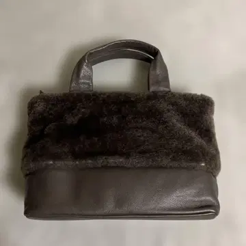 AURORA PRESTIGE 가죽 퍼 핸드백