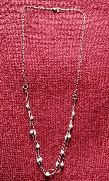 이아파피요네 실버 펄 3연 목걸이