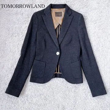 새상품급 투모로우랜드 컬렉션 니트 자켓 테일러드 다크 그레이