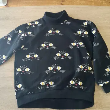 고양이 속기모 트레이닝복 고양이 눈