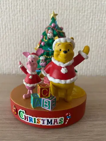 레트로 디즈니 스토어 곰돌이 푸 크리스마스 피규어