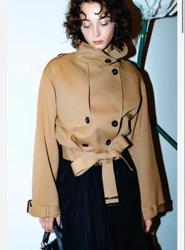 sheller 2way short trench coat