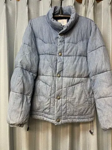 그라데이션 블루 다운 자켓 솜