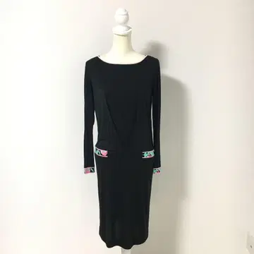 최근 새상품급 LEONARD 레오나르 칸칸 스트레치 원피스 40