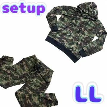 [ 새상품급 ] 남성용 플리스 셋업 카모플라쥬 카모플라주 LL 상하의