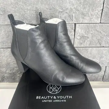 BEAUTY & YOUTH 블랙 사이드 고어 부츠