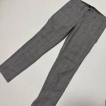 SHIPS 그레이 계열 체크 무늬 팬츠